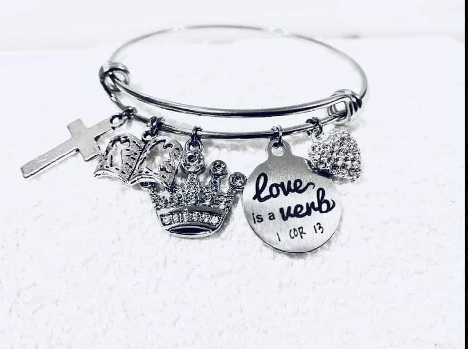 Love is a Verb Charm Bracelet (3 or 5 Charms) Judah Life Apparel