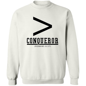 More Than a Conqueror White (Black) Sweatshirt