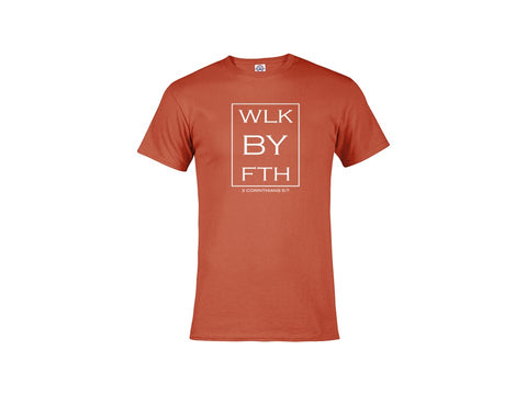 Walk By Faith (Deep Coral) T-Shirt