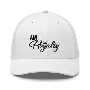 I AM Royalty (White/ Black Trucker Cap)
