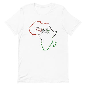 I AM Royalty (African Colored w/ Continent Short-Sleeve T-Shirt)