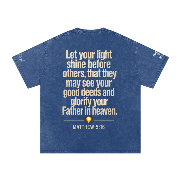 Never Dim (Snow Washed Oversized Cotton T-Shirt)