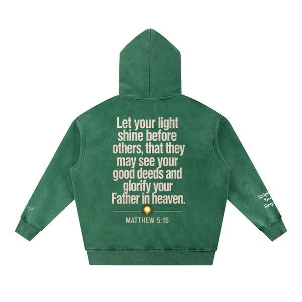 Never Dim (Snow Washed Oversized Hoodie)
