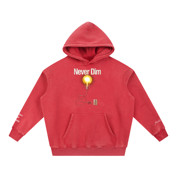 Never Dim (Snow Washed Oversized Hoodie)