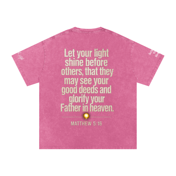 Never Dim (Snow Washed Oversized Cotton T-Shirt)