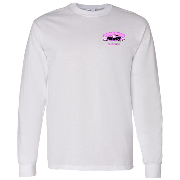 Goodness & Mercy (White LS T-Shirt)
