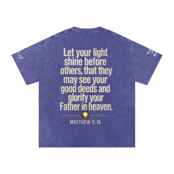 Never Dim (Snow Washed Oversized Cotton T-Shirt)
