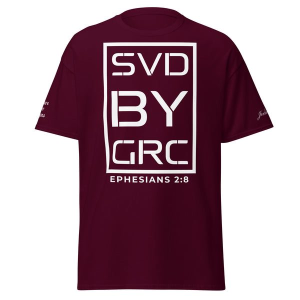 Saved By Grace (White Print) T-Shirt