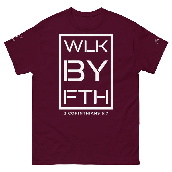 Walk By Faith (White Print) T-Shirt