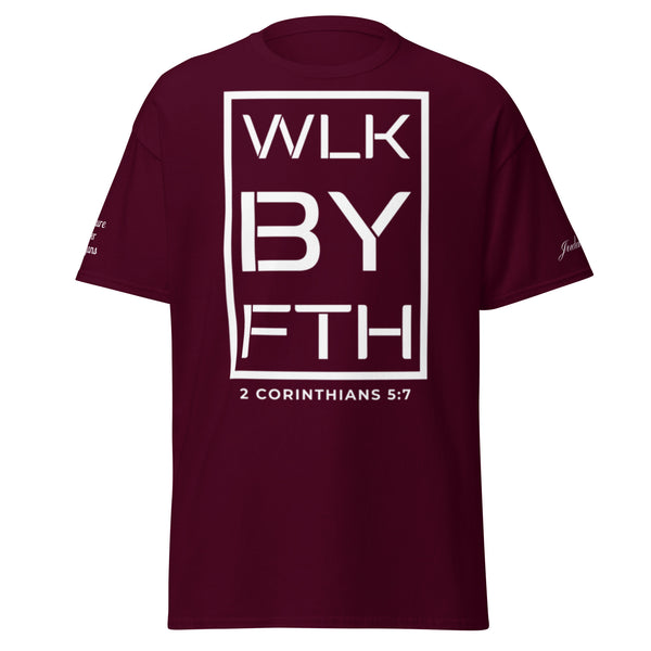 Walk By Faith (White Print) T-Shirt