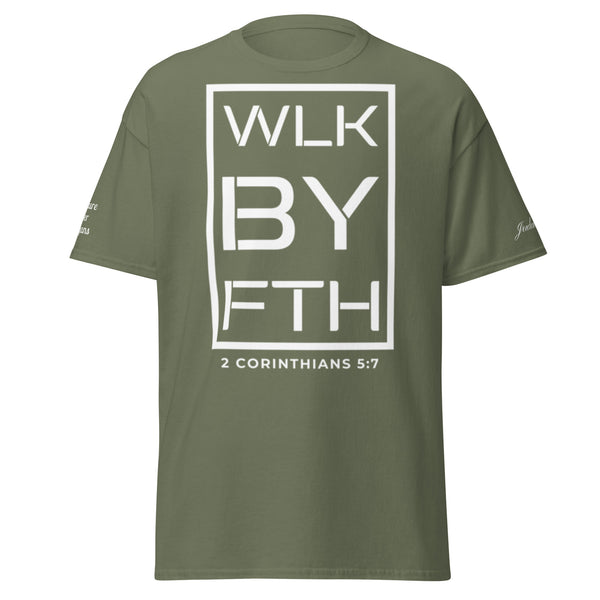 Walk By Faith (White Print) T-Shirt
