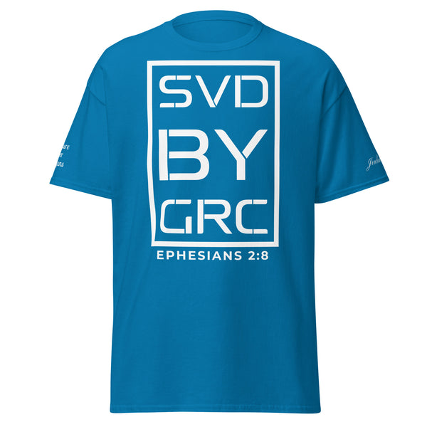 Saved By Grace (White Print) T-Shirt