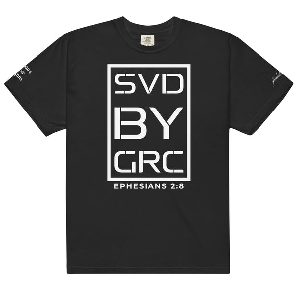 Saved By Grace (White Print) T-Shirt
