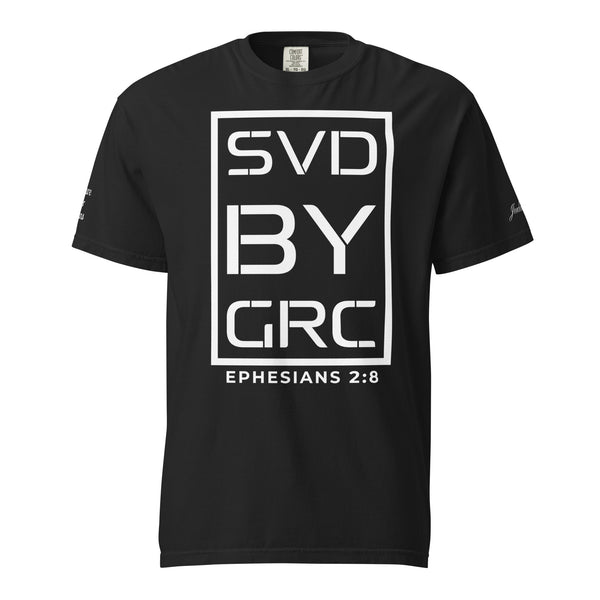 Saved By Grace (White Print) T-Shirt