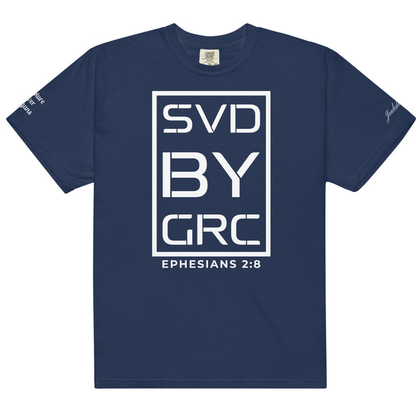 Saved By Grace (White Print) T-Shirt