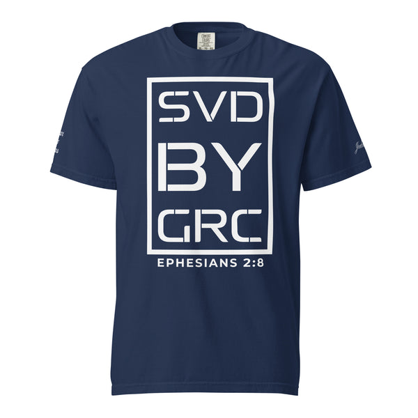 Saved By Grace (White Print) T-Shirt