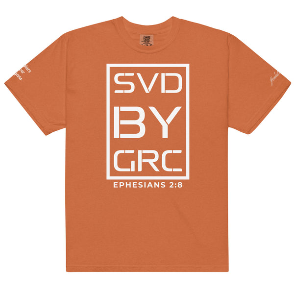 Saved By Grace (White Print) T-Shirt