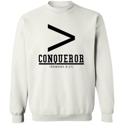 More Than a Conqueror White (Black) Sweatshirt