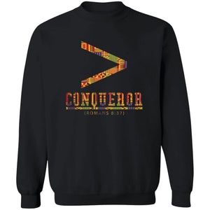 More Than More Than a Conqueror Black (Kente) Sweatshirt
