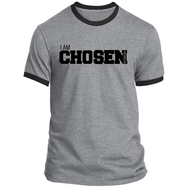 I Am Chosen (Gray/ Black Ringer T-Shirt)