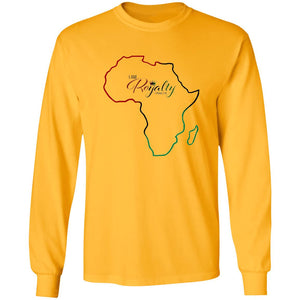 I AM Royalty African w/ Continent (Gold) LS T-Shirt