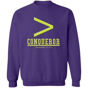 More Than a Conqueror Purple (Neon) Sweatshirt