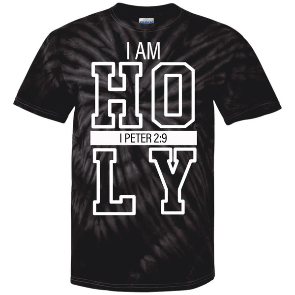 I AM HOLY (Black/ White Tie Dye T-Shirt)