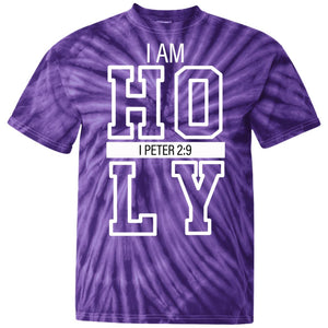 I AM HOLY (Purple/ White Tie Dye T-Shirt)