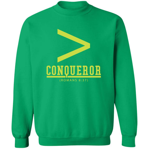 More Than a Conqueror Green (Neon) Sweatshirt