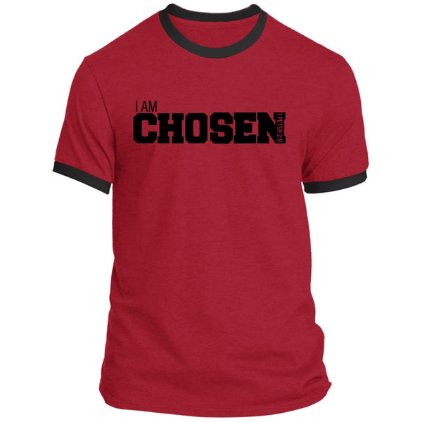 I Am Chosen (Red/ Black Ringer T-Shirt)