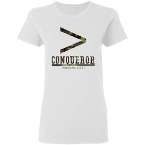 More then a Conqueror Ladies Camo T-Shirt