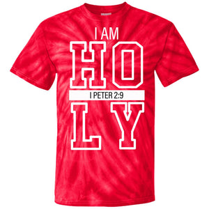 I AM HOLY (Red/ White Tie Dye T-Shirt)