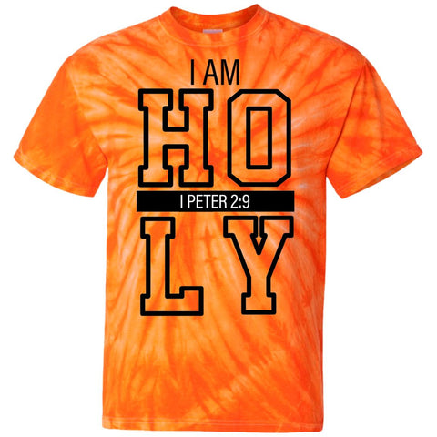 I AM HOLY (Orange/ Black Tie Dye T-Shirt)