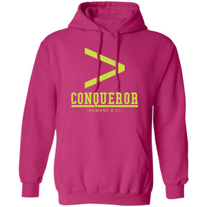 More Than a Conqueror Pink (Neon) Hoodie