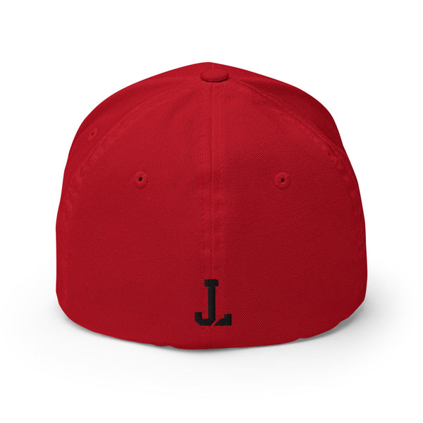 Bold Fitted Cap (Red)