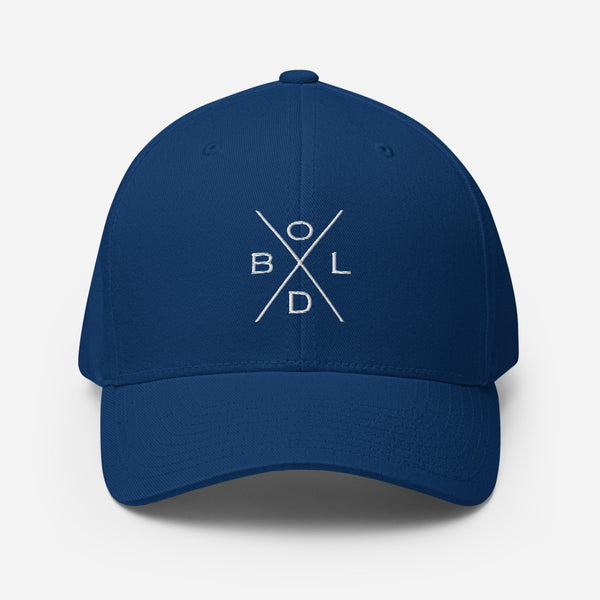 Bold Fitted Cap (Blue)