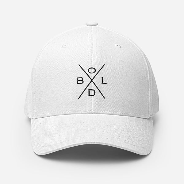 Bold Fitted Cap (White)