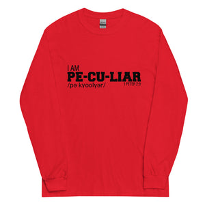 I AM Peculiar (Red Long Sleeve Shirt)