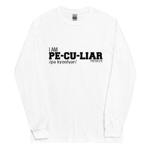 I AM Peculiar (White Long Sleeve Shirt)