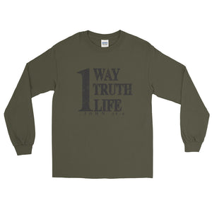 One Way, One Truth, One Life Long Sleeve T-Shirt (Green)