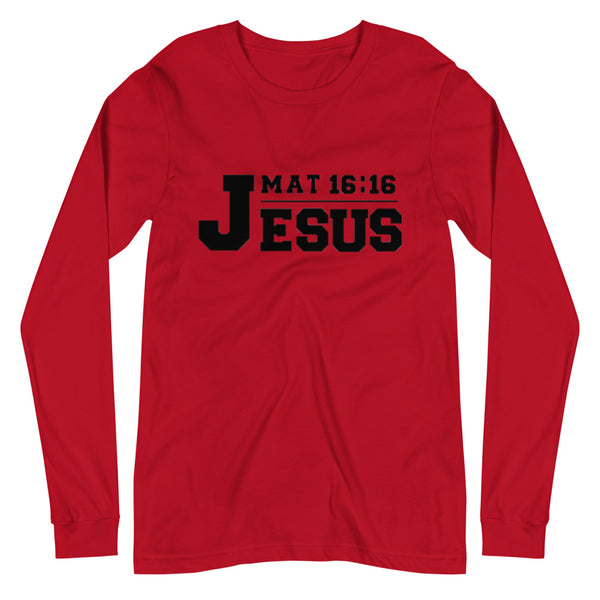 Jesus Long Sleeve T-Shirt (Red)