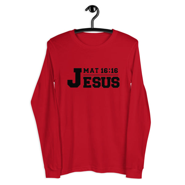 Jesus Long Sleeve T-Shirt (Red)