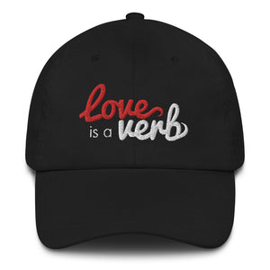 Love is a Verb Hat (Black)