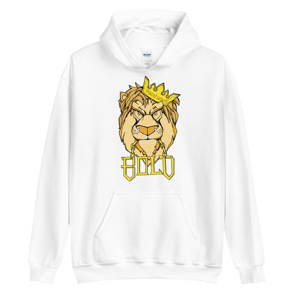 Bold Lion Hoodie (White)