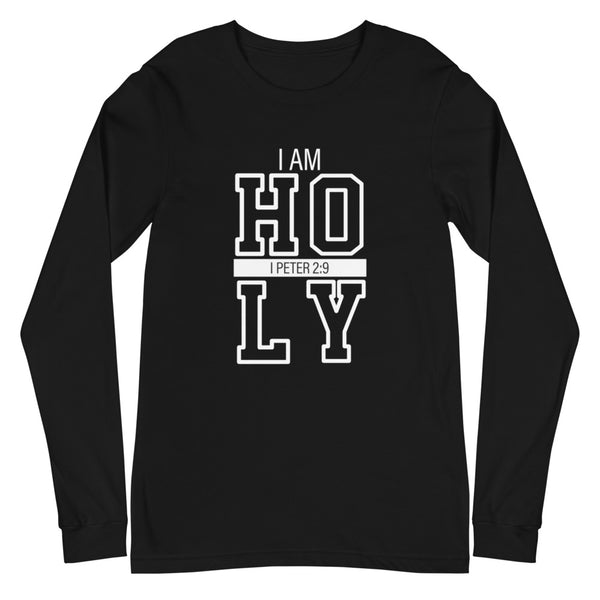 I AM Holy (Black LS T-Shirt)