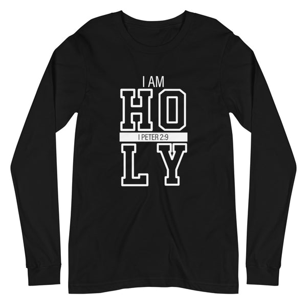 I AM Holy (Black LS T-Shirt)