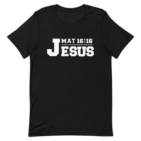 Jesus (Mat 16:16) T-Shirt (Black)