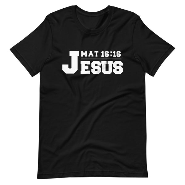 Jesus (Mat 16:16) T-Shirt (Black)