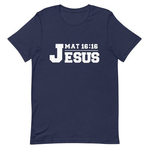 Jesus (Mat 16:16) T-Shirt (Navy)