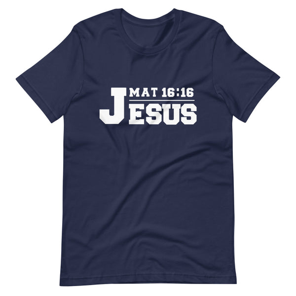 Jesus (Mat 16:16) T-Shirt (Navy)